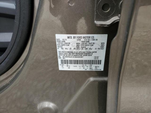 Photo 10 from auction – 2012 FORD EDGE SEL with VIN 2FMDK4JC3CBA95387