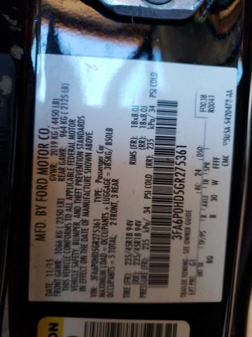 Photo 10 from auction – 2016 FORD FUSION SE with VIN 3FA6P0HD5GR275361