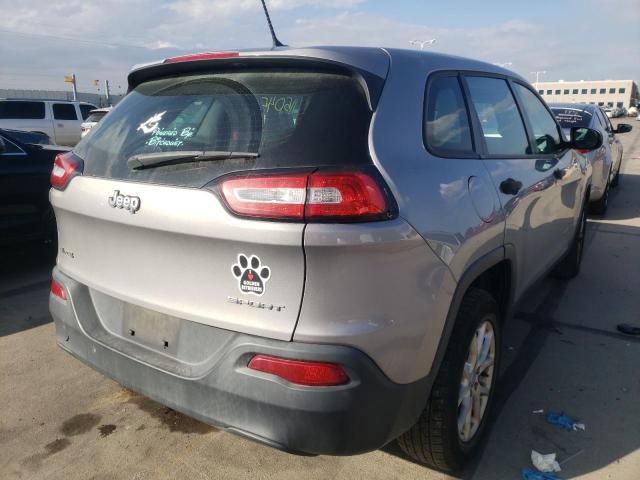Photo 4 from auction – 2014 JEEP CHEROKEE S with VIN 1C4PJMAB9EW311465