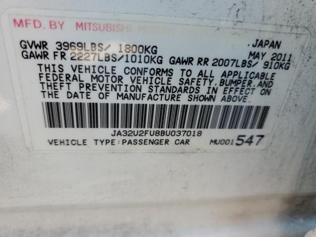 Photo 10 from auction – 2011 MITSUBISHI LANCER ES/ with VIN JA32U2FU8BU037018