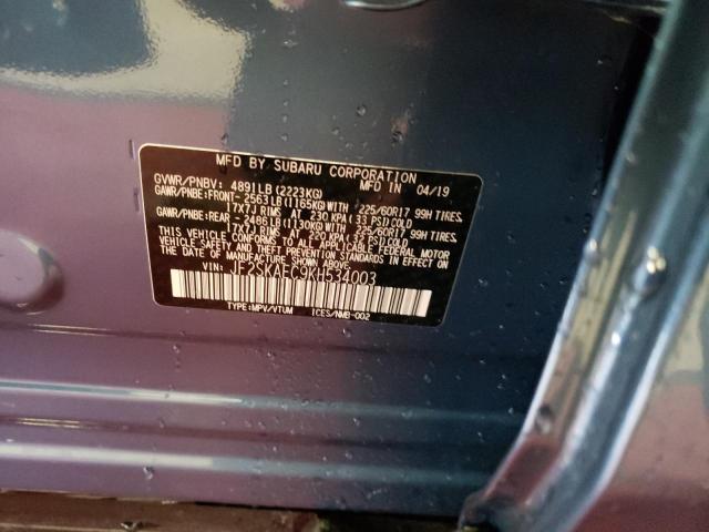 Photo 10 from auction – 2019 SUBARU FORESTER P with VIN JF2SKAEC9KH534003