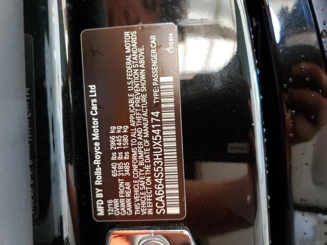 Photo 10 from auction – 2017 ROLLS-ROYCE GHOST with VIN SCA664S53HUX54174