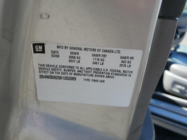 Photo 10 from auction – 2006 BUICK LACROSSE C with VIN 2G4WD582961262089