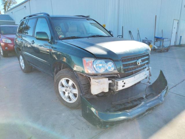 TOYOTA HIGHLANDER 2003 with VIN JTEGF21A030074809 - Photo from auction