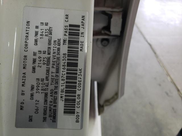 Photo 10 from auction – 2012 MAZDA 3 I with VIN JM1BL1L87C1684308
