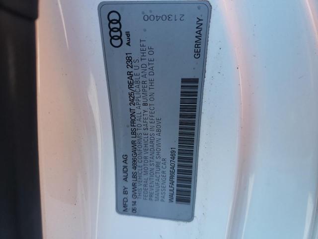 Photo 10 from auction – 2014 AUDI A5 PREMIUM with VIN WAULFAFR6EA074691