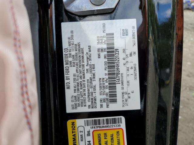 Photo 10 from auction – 2017 FORD MUSTANG with VIN 1FATP8UH4H5221239