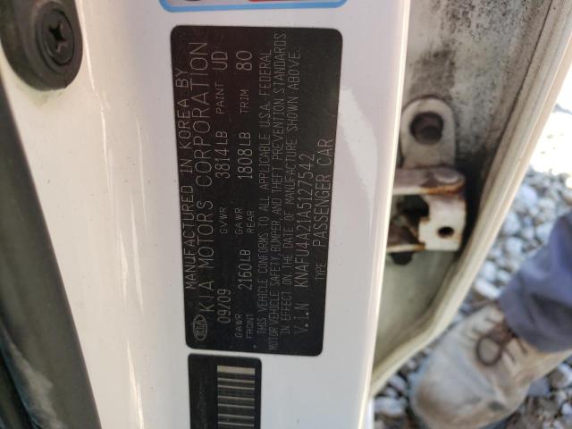 Photo 10 from auction – 2010 KIA FORTE EX with VIN KNAFU4A21A5127542