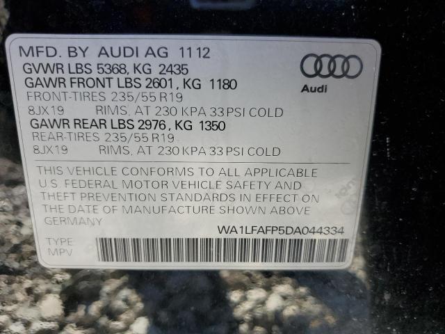Photo 10 from auction – 2013 AUDI Q5 PREMIUM with VIN WA1LFAFP5DA044334