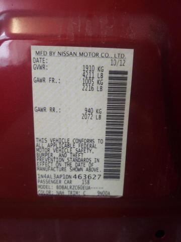 Photo 10 from auction – 2013 NISSAN ALTIMA 2.5 with VIN 1N4AL3AP1DN463627