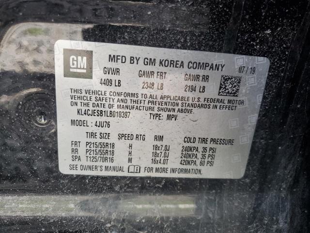 Photo 10 from auction – 2020 BUICK ENCORE PRE with VIN KL4CJESB1LB010397