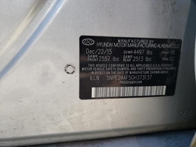 Photo 10 from auction – 2016 HYUNDAI SONATA SE with VIN 5NPE24AF5GH373137