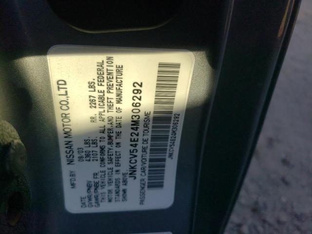 Photo 10 from auction – 2004 INFINITI G35 with VIN JNKCV54E24M306292