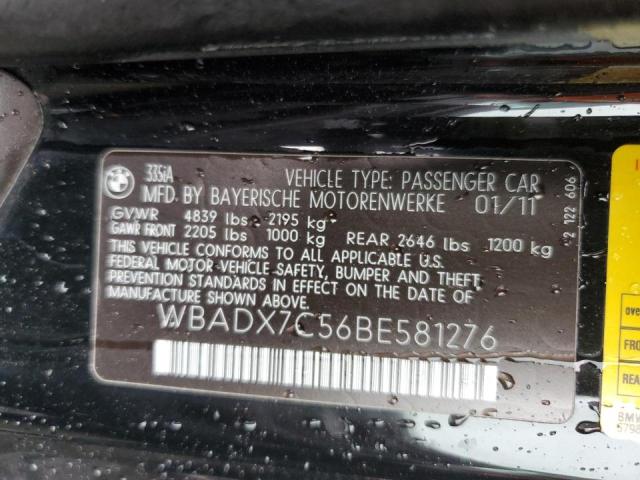 Photo 10 from auction – 2011 BMW 335 I with VIN WBADX7C56BE581276