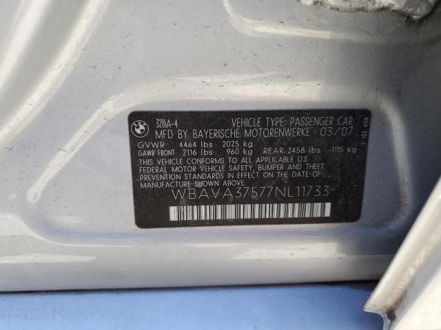 Zdjęcie 10 z aukcji – 2007 BMW 328 I z VIN WBAVA37577NL11733