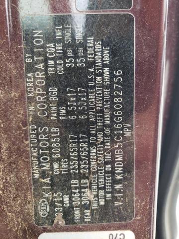Photo 10 from auction – 2016 KIA SEDONA LX with VIN KNDMB5C16G6082756