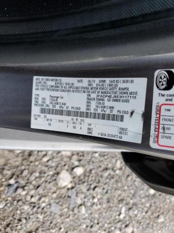 Photo 10 from auction – 2014 FORD FIESTA SE with VIN 3FADP4EJ8EM117115