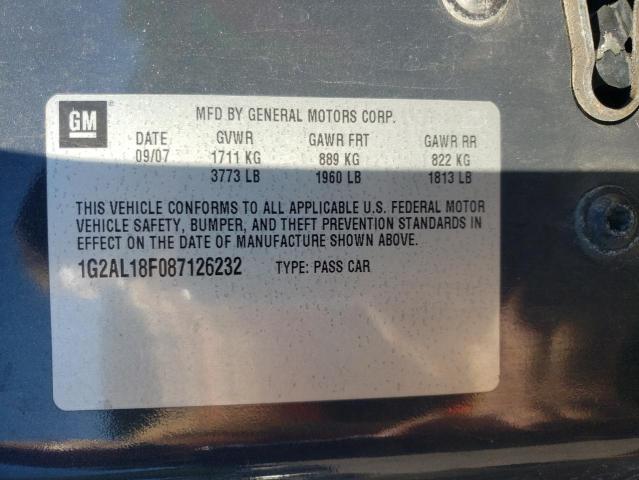 Photo 10 from auction – 2008 PONTIAC G5 with VIN 1G2AL18F087126232