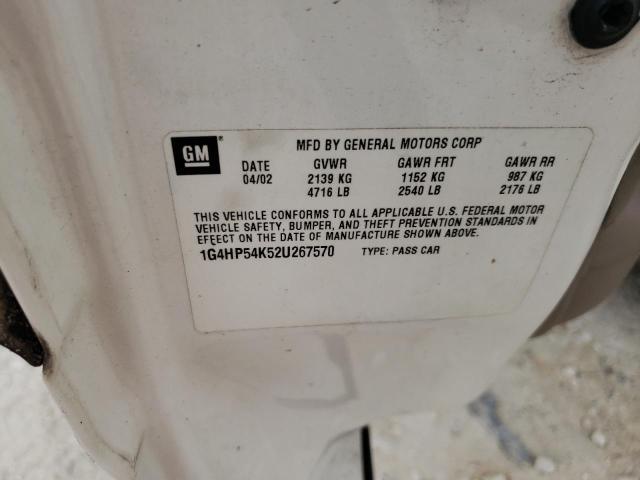Photo 10 from auction – 2002 BUICK LESABRE CU with VIN 1G4HP54K52U267570