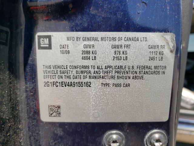 Photo 10 from auction – 2010 CHEVROLET CAMARO LT with VIN 2G1FC1EV4A9155162