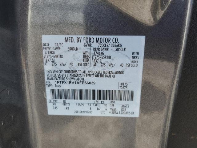 Photo 10 from auction – 2010 FORD F150 SUPER with VIN 1FTFX1EV1AFB66039