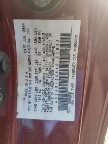 Photo 10 from auction – 2004 DODGE STRATUS SX with VIN 4B3AG42G84E144938