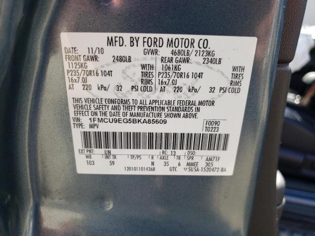 Photo 10 from auction – 2011 FORD ESCAPE LIM with VIN 1FMCU9EG5BKA85609