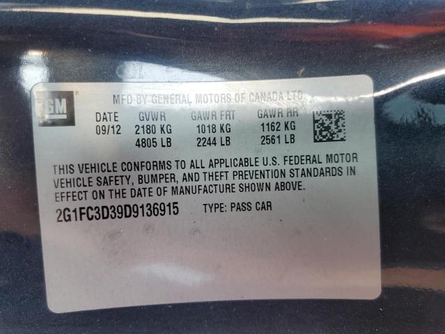 Photo 10 from auction – 2013 CHEVROLET CAMARO LT with VIN 2G1FC3D39D9136915
