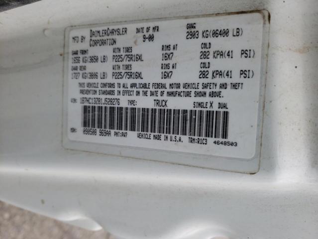 Photo 10 from auction – 2001 DODGE RAM 1500 with VIN 1B7HC13Z81J528276