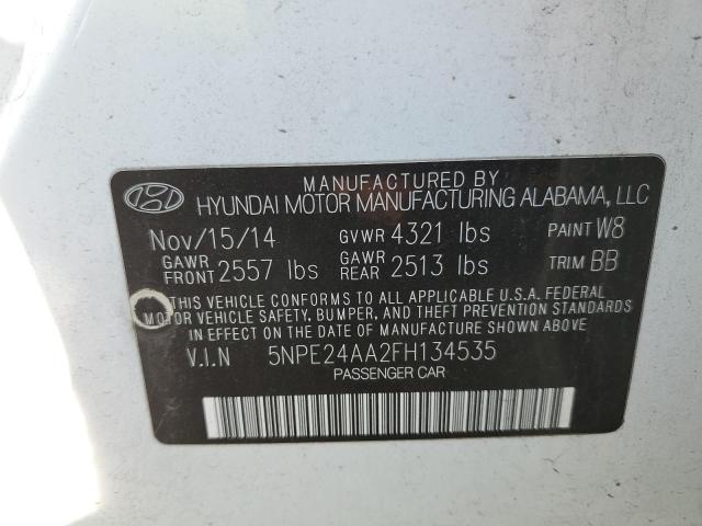 Photo 10 from auction – 2015 HYUNDAI SONATA ECO with VIN 5NPE24AA2FH134535
