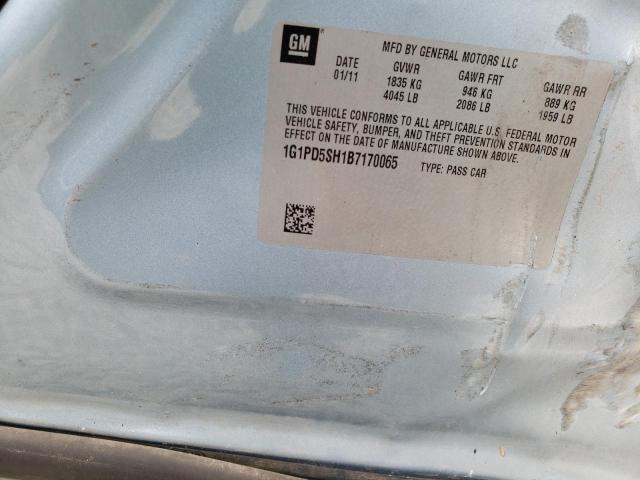 Photo 10 from auction – 2011 CHEVROLET CRUZE LS with VIN 1G1PD5SH1B7170065