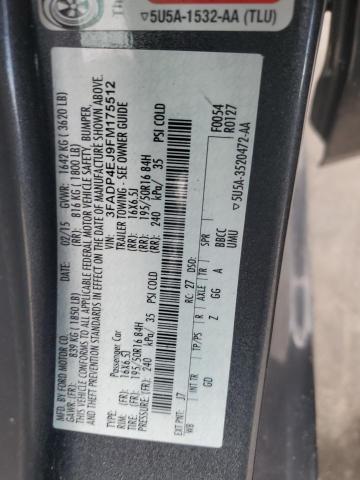 Photo 10 from auction – 2015 FORD FIESTA SE with VIN 3FADP4EJ9FM175512