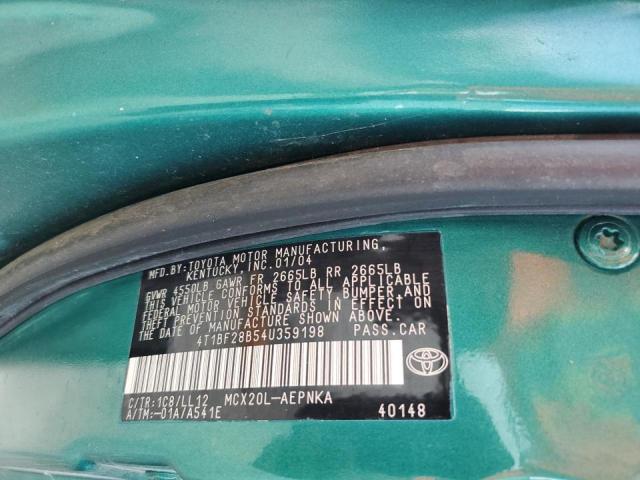 Photo 10 from auction – 2004 TOYOTA AVALON with VIN 4T1BF28B54U359198