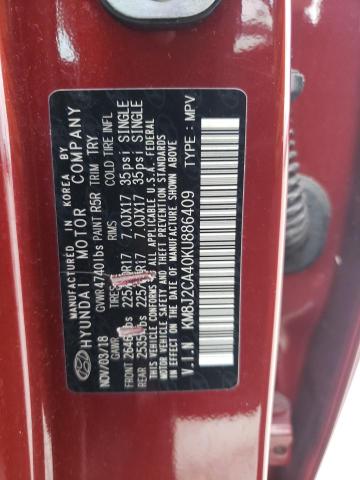 Photo 10 from auction – 2019 HYUNDAI TUCSON SE with VIN KM8J2CA40KU886409