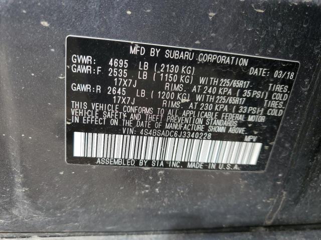 Photo 10 from auction – 2018 SUBARU OUTBACK 2. with VIN 4S4BSADC6J3340228