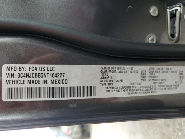 Photo 10 from auction – 2022 JEEP COMPASS LA with VIN 3C4NJCBB5NT164227