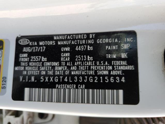 Photo 10 from auction – 2018 KIA OPTIMA LX with VIN 5XXGT4L33JG215634