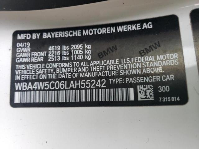 Photo 10 from auction – 2020 BMW 430XI with VIN WBA4W5C06LAH55242