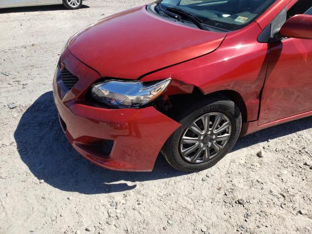 Photo 9 from auction – 2009 TOYOTA COROLLA BA with VIN JTDBL40E39J052233