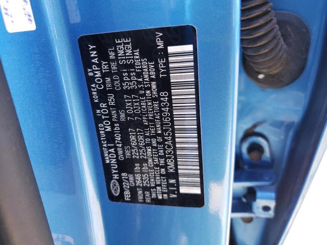 Photo 10 from auction – 2018 HYUNDAI TUCSON SEL with VIN KM8J3CA45JU694348