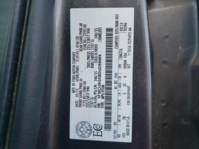 Photo 10 from auction – 2013 FORD ESCAPE SE with VIN 1FMCU9GX8DUD59969