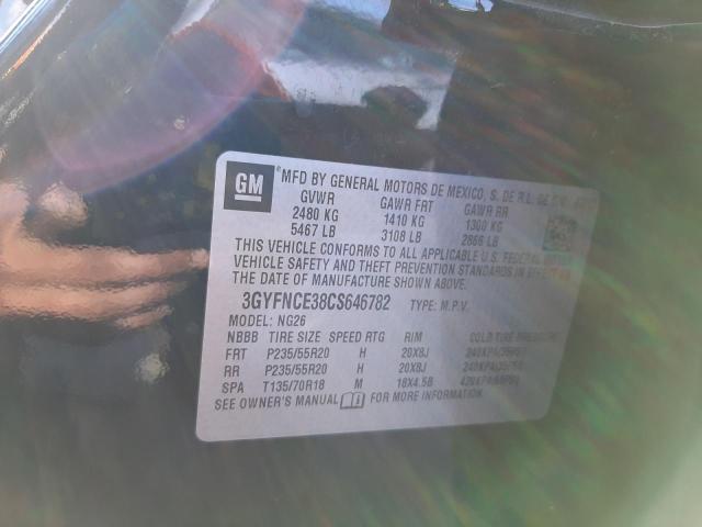 Photo 10 from auction – 2012 CADILLAC SRX PREMIU with VIN 3GYFNCE38CS646782
