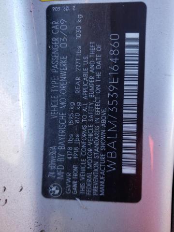 Photo 10 from auction – 2009 BMW Z4 SDRIVE3 with VIN WBALM73539E164860