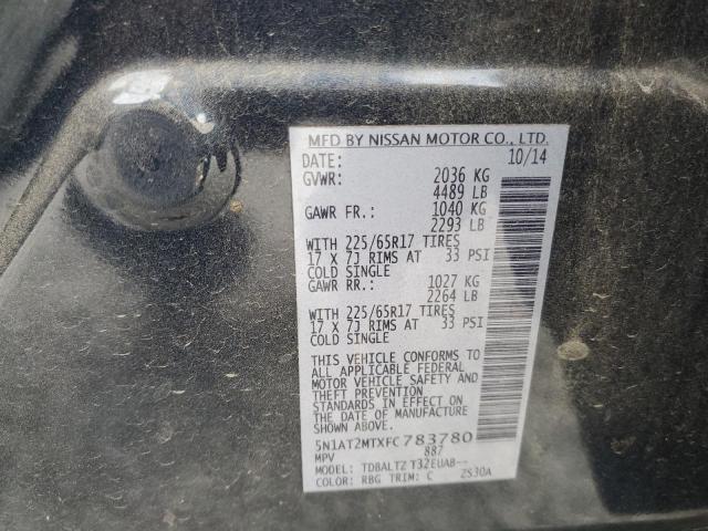 Photo 10 from auction – 2015 NISSAN ROGUE S with VIN 5N1AT2MTXFC783780