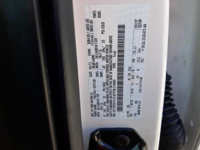 Photo 10 from auction – 2015 FORD F150 SUPER with VIN 1FTEW1CF2FFB11990