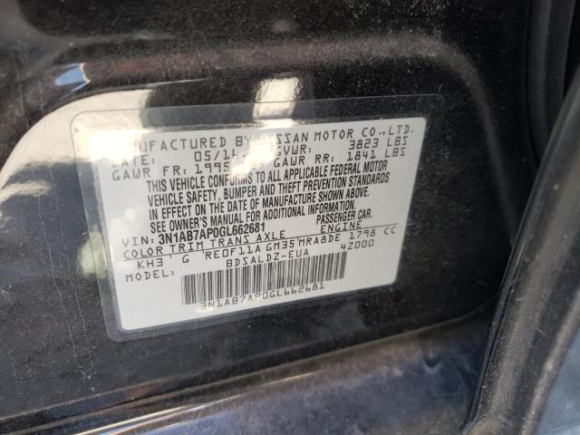 Photo 10 from auction – 2016 NISSAN SENTRA S with VIN 3N1AB7AP0GL662681