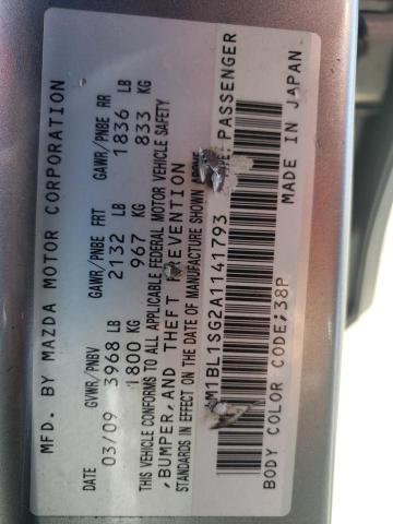 Photo 10 from auction – 2010 MAZDA 3 I with VIN JM1BL1SG2A1141793