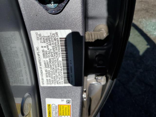 Photo 10 from auction – 2020 HONDA ACCORD SPO with VIN 1HGCV1F34LA079727