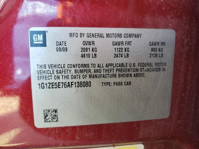 Photo 10 from auction – 2010 CHEVROLET MALIBU 2LT with VIN 1G1ZE5E76AF138080