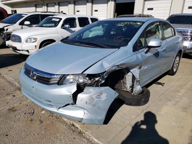 Photo 2 from auction – 2012 HONDA CIVIC LX with VIN 19XFB2F55CE011820